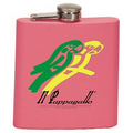 6 Oz. Matte Pink Flask